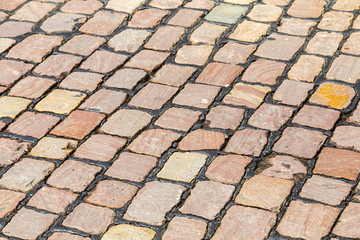 Poster - background of cobblestone pavement