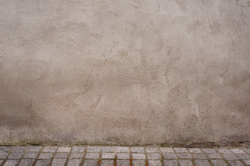 Wall Mural - Neutraler Hintergrund mit gepflastertem Boden