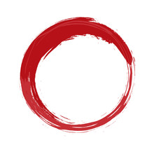 Painted Red Circle