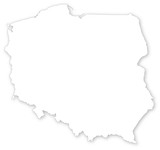 Fototapeta Mapy - Simple vector map of Poland.