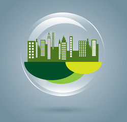 Wall Mural - green city