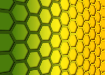 Wall Mural - recurrent hexagonal wallpaper, background.