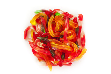 Sticker - Colorful Fruity Gummy Worm Candy