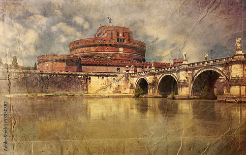 Naklejka samoprzylepna Zamek sant 'angelo. 