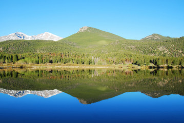 Wall Mural - Lily lake, Rocky Mountain National Park, CO, USA