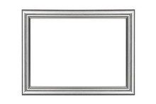 Silver Frame Isolated On White Background