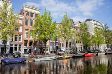 Canvas Print - Keizersgracht Canal in Amsterdam