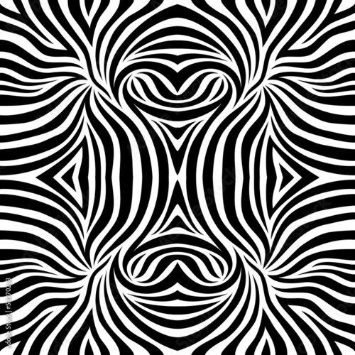 Naklejka - mata magnetyczna na lodówkę Zebra background.