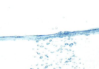 Poster - Splash of pure water wave isolated on the white