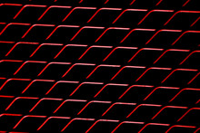 Isolated Red Mesh Wired