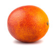 Single blood ripe red orange fruit