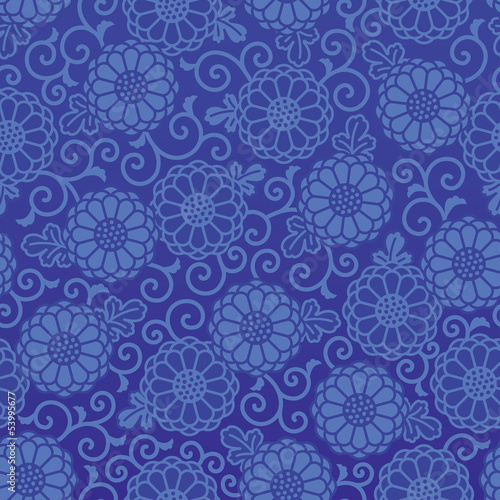 菊唐草 和風 背景 Stock Vector Adobe Stock