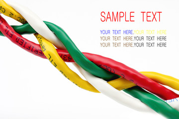 Aufkleber - USB cable isolated on white background