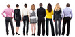 © ghoststone - Back view of  business team looks