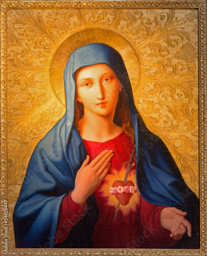 Fototapeta do kuchni Vienna - Madonna paint from st. Peter church