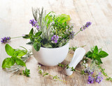 Fototapeta Lawenda - Fresh herbs