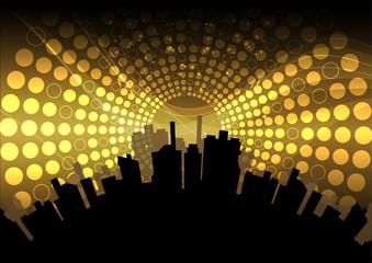 Wall Mural - city celebration