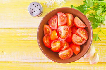 Canvas Print - salad from tomato