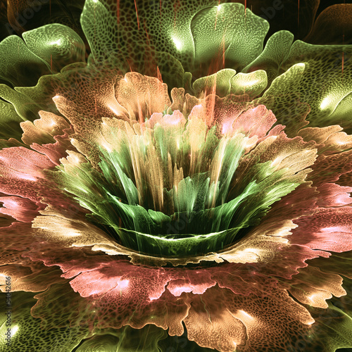 Naklejka dekoracyjna Fractal flower