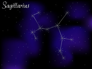 Sticker - Sky background - Sagittarius