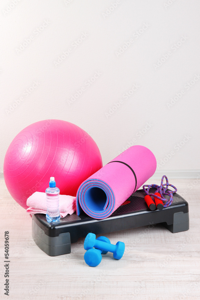 Different tools for fitness in room