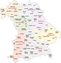 Bayern, Regierungsbezirke, Landkreise
