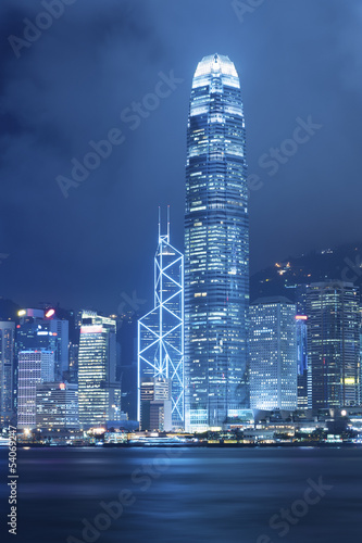 Board z aluminiowym obramowaniem Victoria harbor w hongkongu