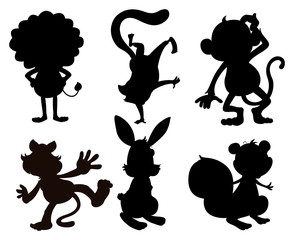 Sticker - Animal silhouettes