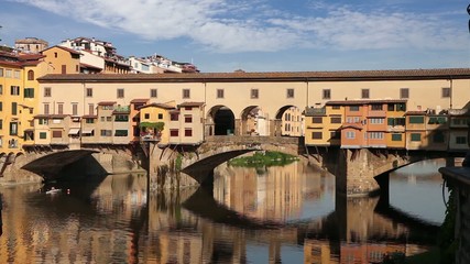 Fototapete - Ponte VecchPonte Vecchio bridge in Florence, Italy