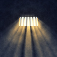 Prison Cell Interior , Barred Window