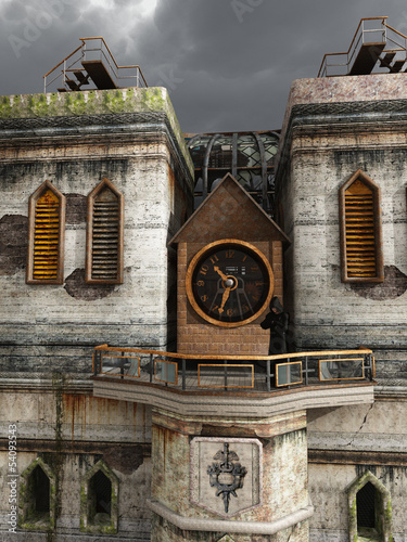 Obraz na płótnie canvas Katedra steampunk