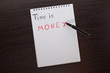 © danilkorolev - pen writes 'Time is money'