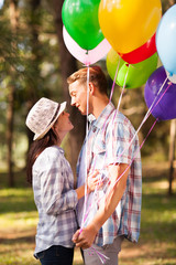 Wall Mural - lovely teen boyfriend and girlfriend