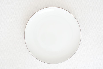 White plate