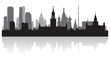 © yurkaimmortal - Moscow city skyline vector silhouette