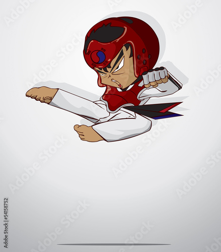 Fotoboard na płycie Taekwondo sztuki walki