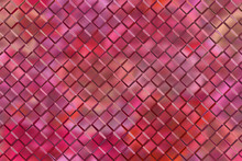Graphic Design Abstract Background Of Pink Emboss Square Blocks