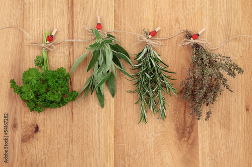 Obraz w ramie Herbs Drying