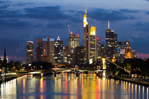 Naklejka samoprzylepna Frankfurt skyline