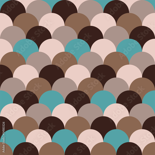 Obraz na płótnie canvas trzyczęściowy "tryptyk" Streszczenie retro geometryczny wzór
