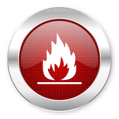 Fototapete - flames icon