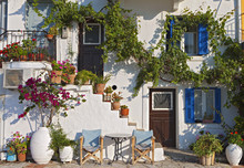 Greek Traditional House At Parga Town In Greece