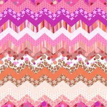 Pink Zigzag Vector ~ Seamless Background