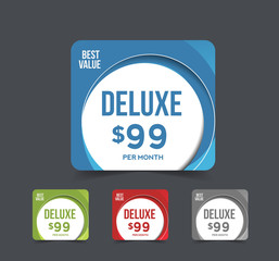 Wall Mural - Modern Price Menu Design Template