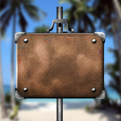 Wall Mural - plate on the beach