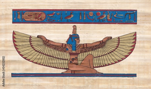 Naklejka na szybę Maat goddes of order and truth In Egypt