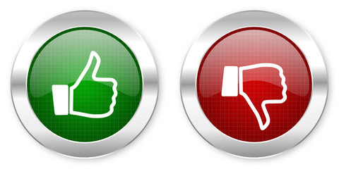 Poster - like dislike icon