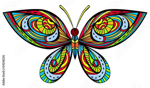 Naklejka na szybę Bright butterfly