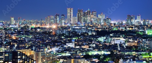 Naklejka samoprzylepna Panorama tokyo