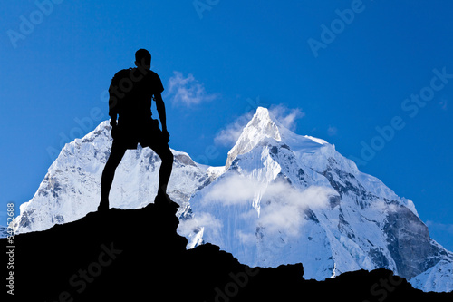 Fotoboard na płycie Himalaje krajobraz, góra ama dablam